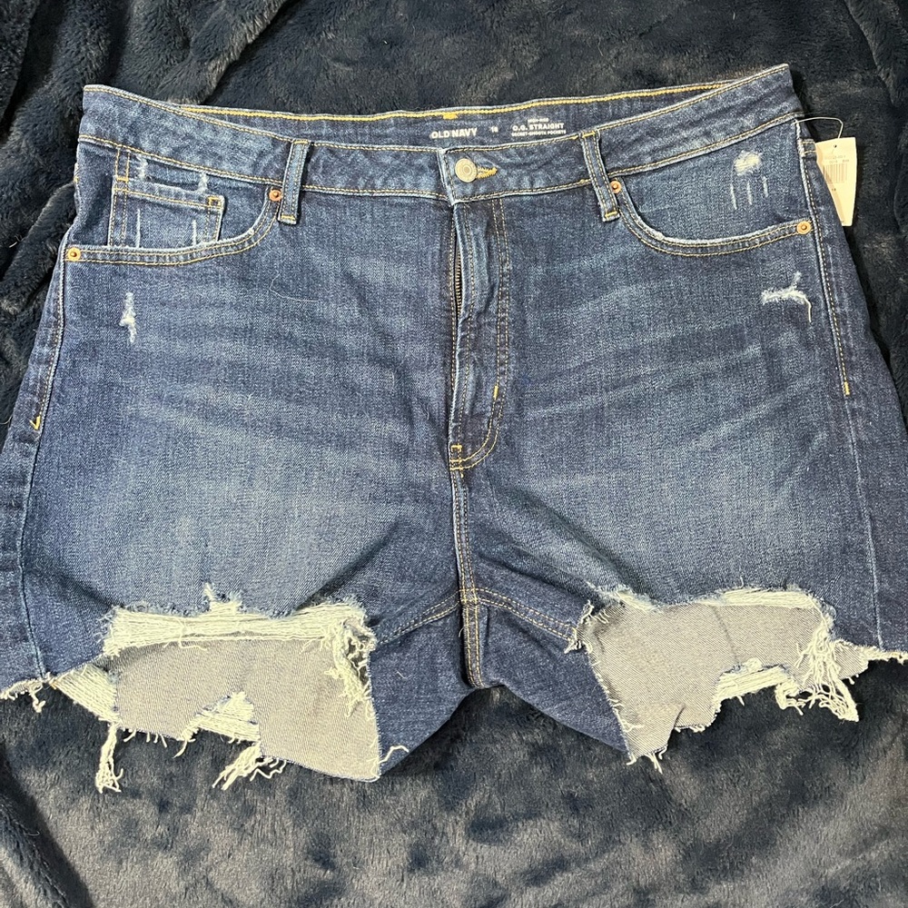 NWT Distressed denim shorts